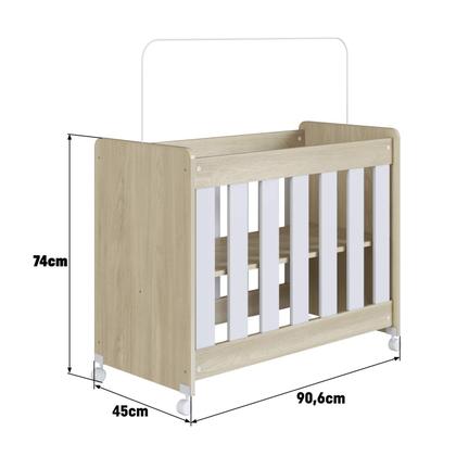 Imagem de Mini Berço Multifuncional Evolutivo 4 em 1 Sem Colchão BB040 Completa Móveis