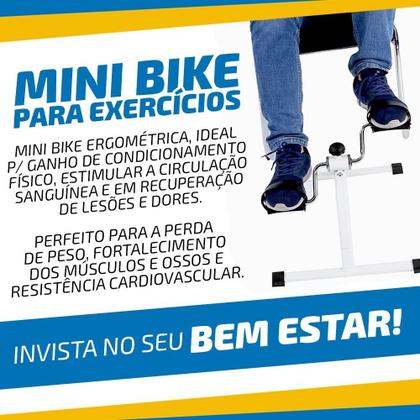 Imagem de Mini Bicicleta Cicloergômetro Fisioterapia Bike Ergometrica