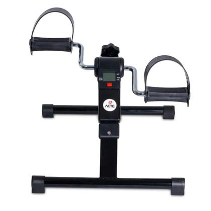 Imagem de Mini Bicicleta de Exercício Bike Portátil Ergométrica Modelos E13 Branca Tradicional ou E14 Preta Compacta LCD