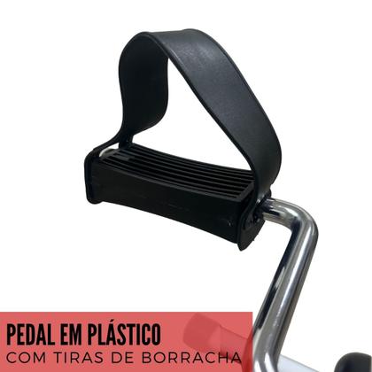 Imagem de Mini Bicicleta Ergométrica Portátil Fisioterapia Idosos Braços e Pernas Ciclo Bike Importway Iwmbe