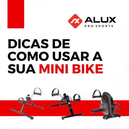 Imagem de Mini Bike Dobrável Portátil Fisio II Alux Pro Sports  Exercício Braços e Pernas com Display e Ajuste de Intensidade