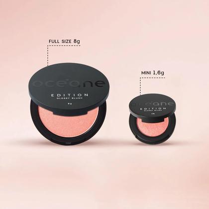 Imagem de Mini Blush Cintilante Glossy Blush Cor Rose Pink - Océane