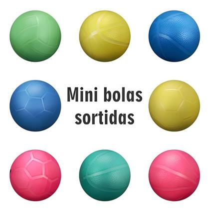 Imagem de Mini Bola De Vinil Dente De Leite Futebol Kit C/ 12 Atacado