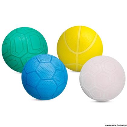 Imagem de Mini Bola De Vinil Dente De Leite Futebol Kit C/ 12 Atacado