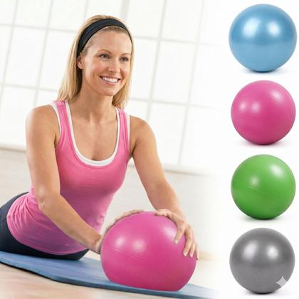 Imagem de Mini Bola Pilates 22cm Overball Yoga Funcional Fitness Exercícios Alongamento Academia Abdominal Equilíbrio Treino em Casa