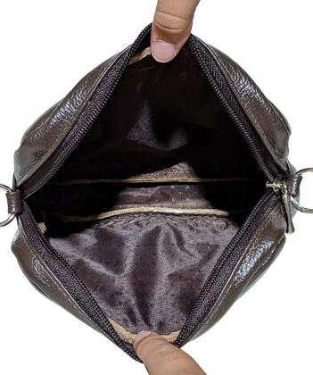 Imagem de Mini Bolsa Feminina Porta Celular Tiracolo Transversal Couro
