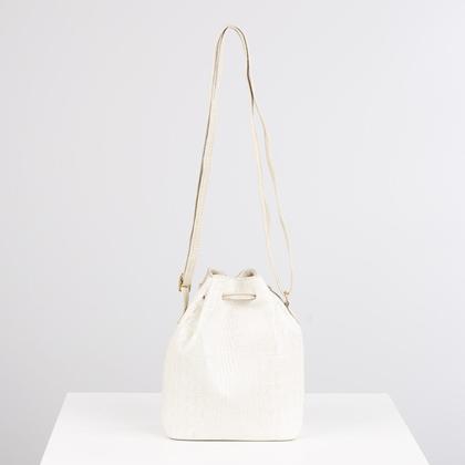 Imagem de Mini bolsa saco de couro croco Nathy