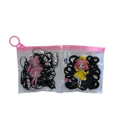 Imagem de Mini bolsinha com Xuxinhas e Elásticos para Cabelo Preta