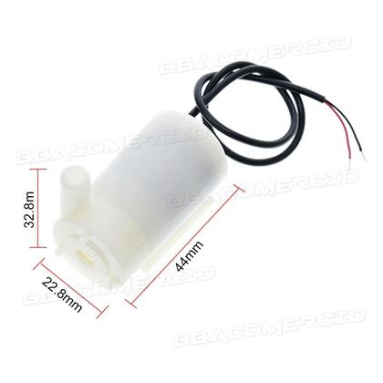 Imagem de Mini Bomba Água Sapo Submersa Jt100 5v Dc 120l para Projetos