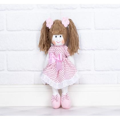 Imagem de Mini boneca juliana vestido com lese poá