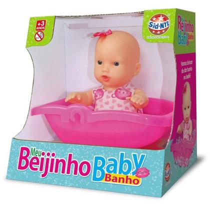 Imagem de Mini Boneca Meu Beijinho Baby Banho - Sid-NYL