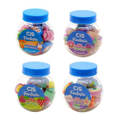 Imagem de Mini Borracha Cis Stampa Fantasia Caixa Com 4 Unidades Ref-55.3407