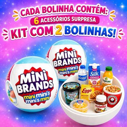 Imagem de Mini Brands Geladeira + 2 Bolas Colecionável Surprise