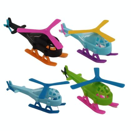 Imagem de Mini Brinquedo Super Helicóptero Colorido - 4 Unidades