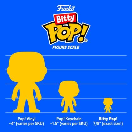 Imagem de Mini brinquedos colecionáveis, pacote com 4, Funko Bitty Pop! Guerra nas Estrelas