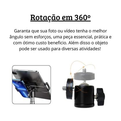 Imagem de Mini Cabeça Para Tripé Adaptador Ballhead