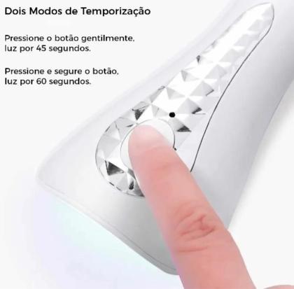 Imagem de Mini Cabine Led Uv Portátil Secagem Unhas Gel Esmalte 18w Q5