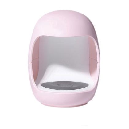 Imagem de Mini Cabine Secador Unha Portátil Individual ROSA Rápido Esmalte com LED luz UV