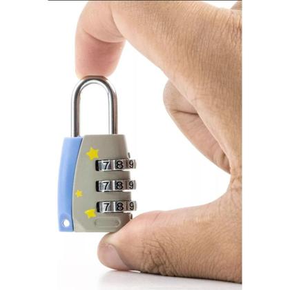 Imagem de Mini Cadeado com Segredo 3 Dígitos