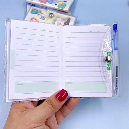 Imagem de Mini Caderninho de Anotações Gatinhos com Mini Caneta Colorida