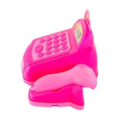 Imagem de Mini Caixa Registradora Rosa com Moedas, Cartão Sortido