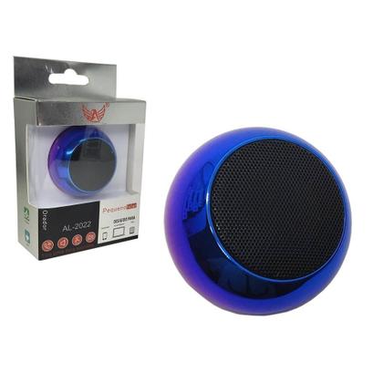 Mini Caixa Som 3W Bluetooth Metal Amplific Azul Rosa Al2022