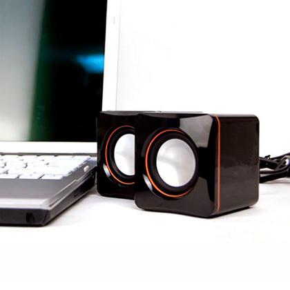 Imagem de Mini Caixinha De Som Alto Falante Potente Usb P2 Para Computador Pc Notebook