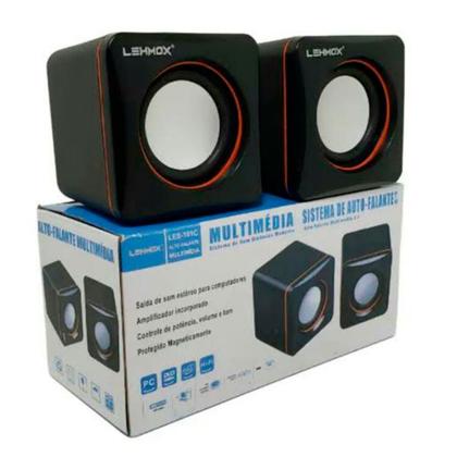 Imagem de Mini Caixinha De Som Alto Falante Potente Usb P2 Para Computador Pc Notebook