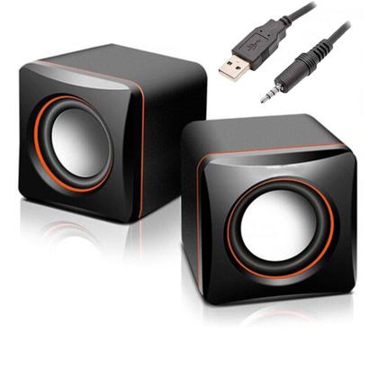 Imagem de Mini Caixinha De Som Alto Falante Potente Usb P2 Para Computador Pc Notebook