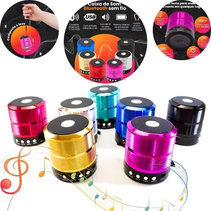 Imagem de Mini Caixinha Som 887 Bluetooth Portátil Usb Mp3 P2 Sd Rádio Fm