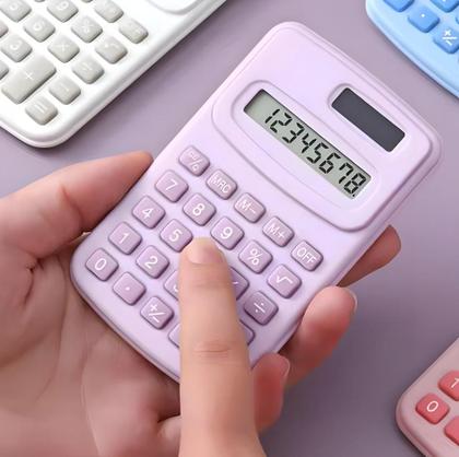 Imagem de Mini Calculadora De Bolso Colorida 8 Dígitos B-Max K-09