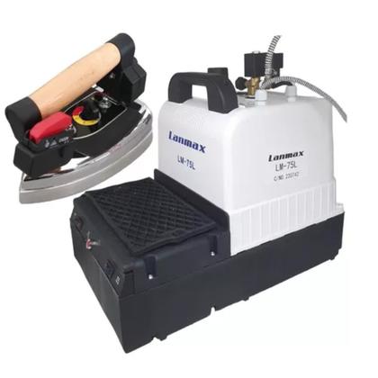 Imagem de Mini Caldeira 4,5 Litros Com Ferro A Vapor Passar Roupas Ind. Cor Preto C/ Branco 220v