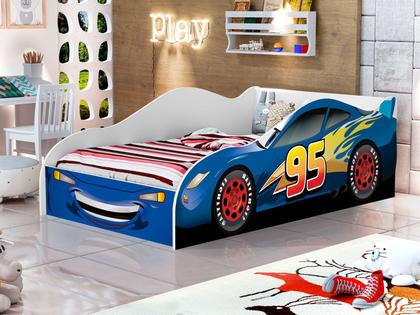 Imagem de Mini Cama Carro Adesivada C/ Colchão Incluso AV MOVEIS