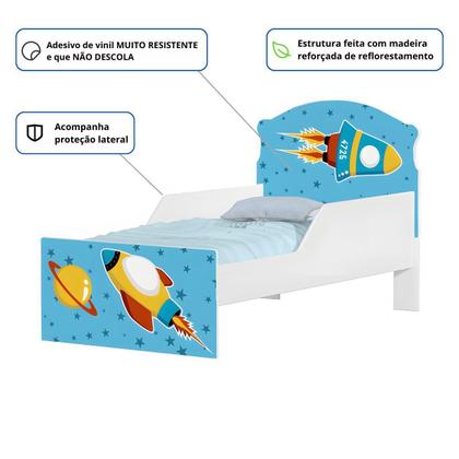 Imagem de Mini Cama Foguete Espacial Com Colchão