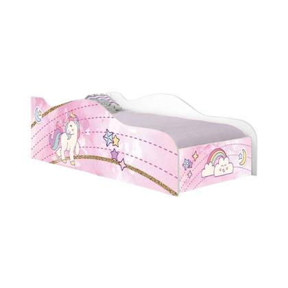 Imagem de Mini Cama Infantil 157,5x72,5cm com Proteção Lateral Personagens Unicórnio K02 - D Rossi
