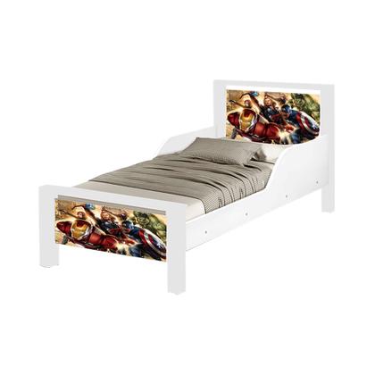 Imagem de Mini Cama Infantil Adesivada Heróis