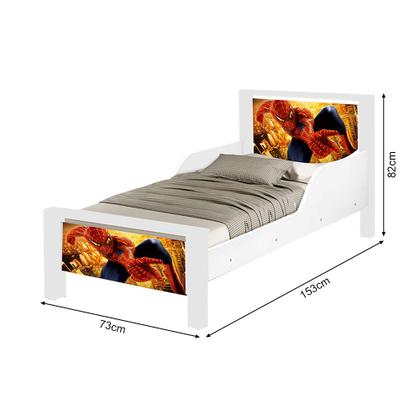 Imagem de Mini Cama Infantil Adesivada Homem Aranha