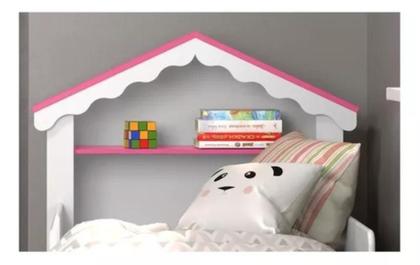 Imagem de Mini Cama Infantil Casinha Princesa Branco/Rosa Quarto - Ofertamo
