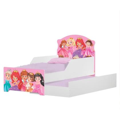 Imagem de Mini Cama Infantil com Auxiliar Pop Princess