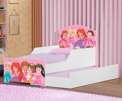 Imagem de Mini Cama Infantil com Auxiliar Pop Princess