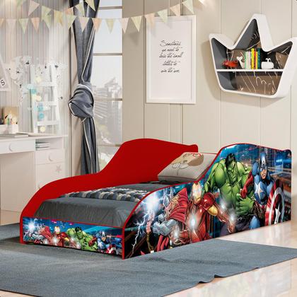 Imagem de Mini Cama Infantil com Colchão Vingadores