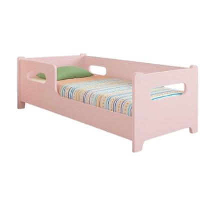 Imagem de Mini Cama Infantil Encanto Montessoriana Para Quarto De Criança Menina E Menino Sem Colchão Com Proteção Lateral Rosa