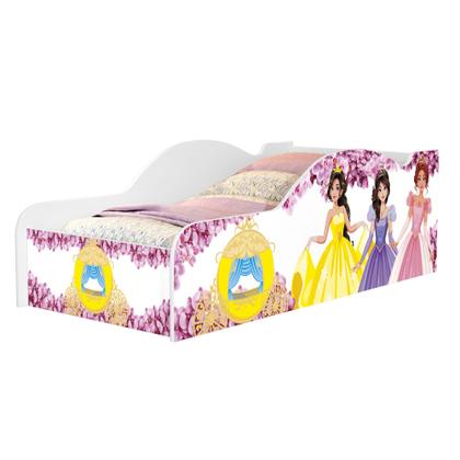 Imagem de Mini Cama Infantil Juvenil Carro Com Proteção Lateral Adesivada MDF Design Moderno Para Quarto