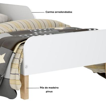 Imagem de Mini Cama Infantil Montessori Branco