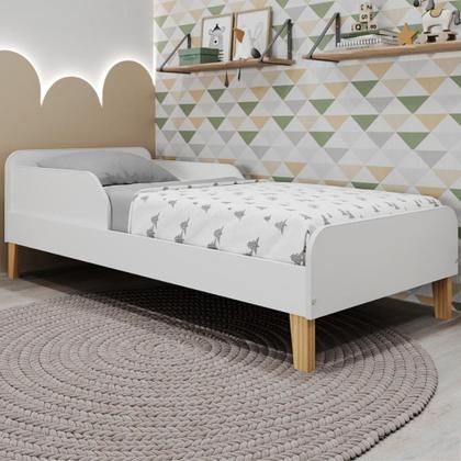 Imagem de Mini Cama Infantil Montessori Branco