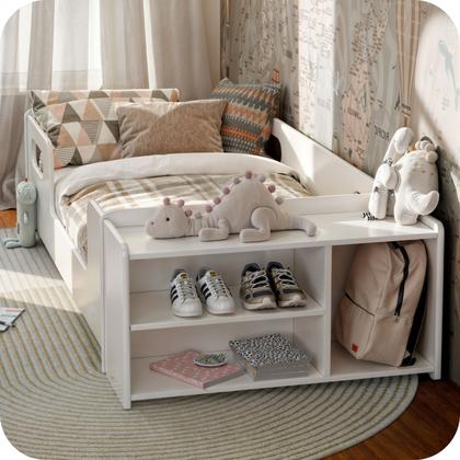 Imagem de Mini Cama Infantil Montessoriana Aconchego com Nicho