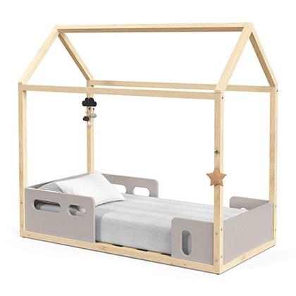 Imagem de Mini Cama Montessoriana Liv Cinza Natural - Matic