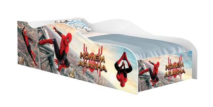 Imagem de Mini Cama Para Quarto De Criança Homen Aranha Com Proteção Lateral MDF Com Colchão