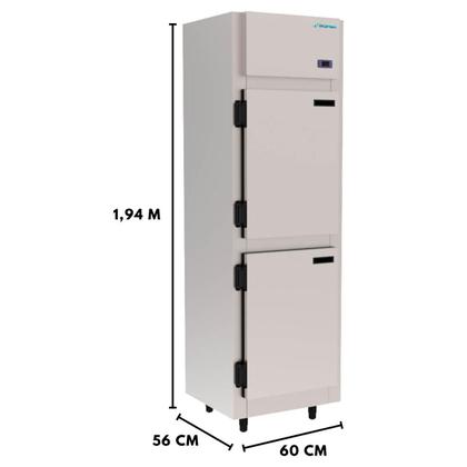 Imagem de Mini Câmara 2 Portas Inox 425 Litros Refrigerador Frost Free Kofisa