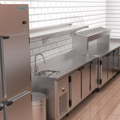 Imagem de Mini Câmara 2 Portas Inox 425 Litros Refrigerador Frost Free Kofisa